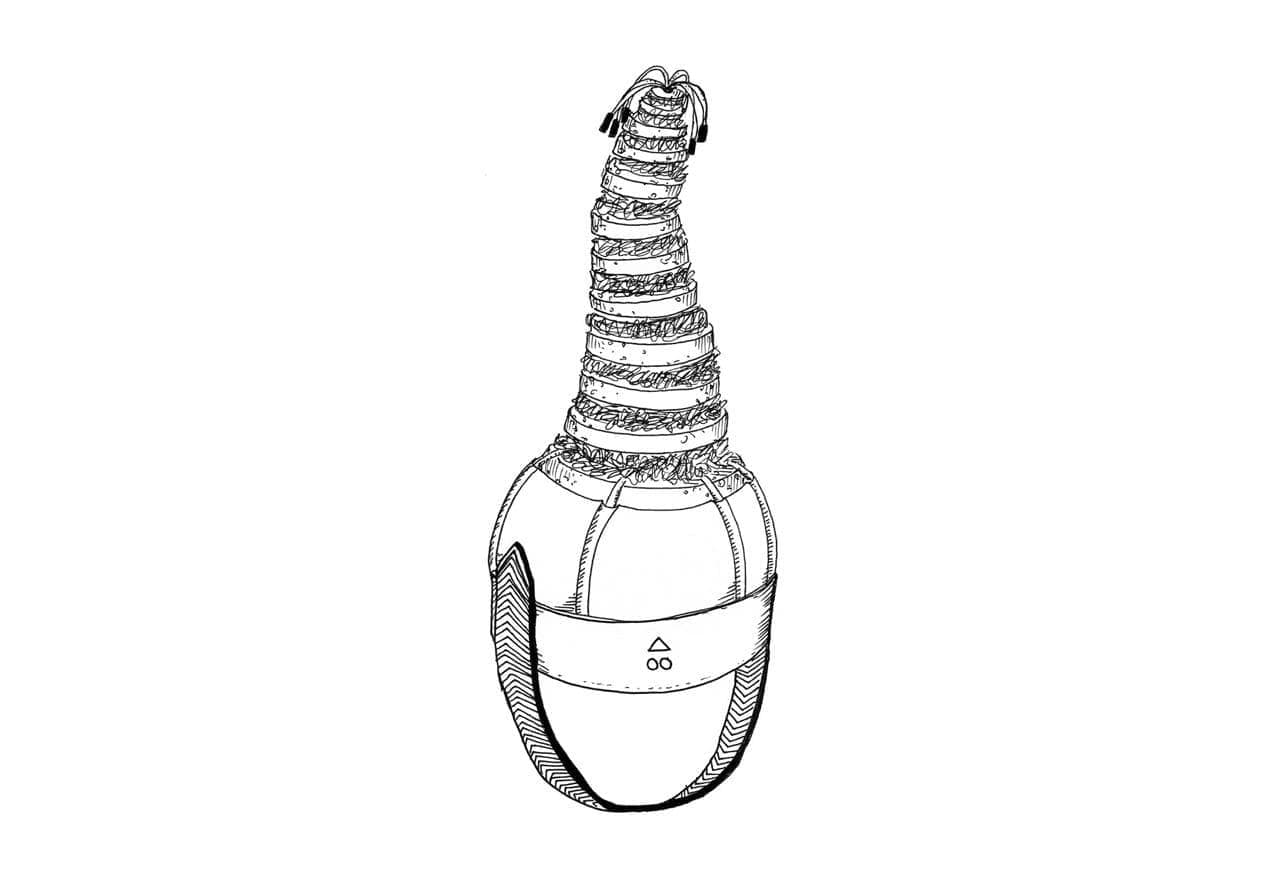 dessin de queue de tête