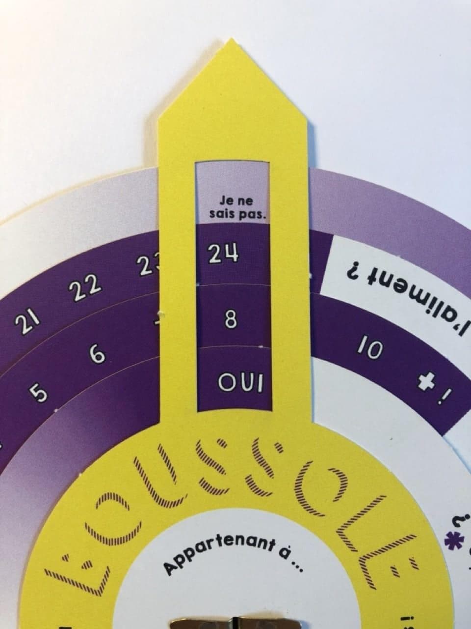 La boussole est fixé avec une attache parisienne