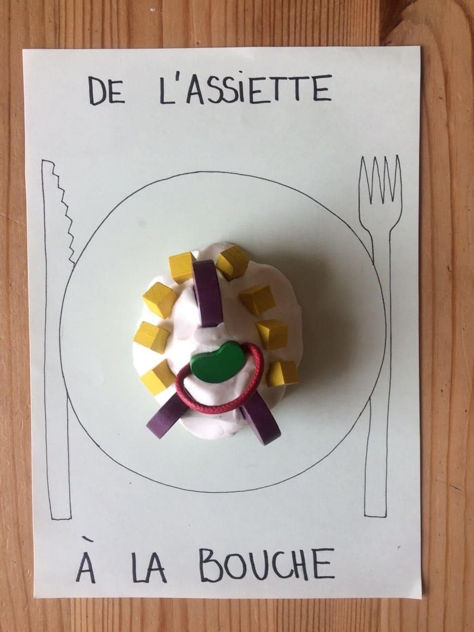 Les elèves font les étapes de la digestion avec de la pâte à modeler
